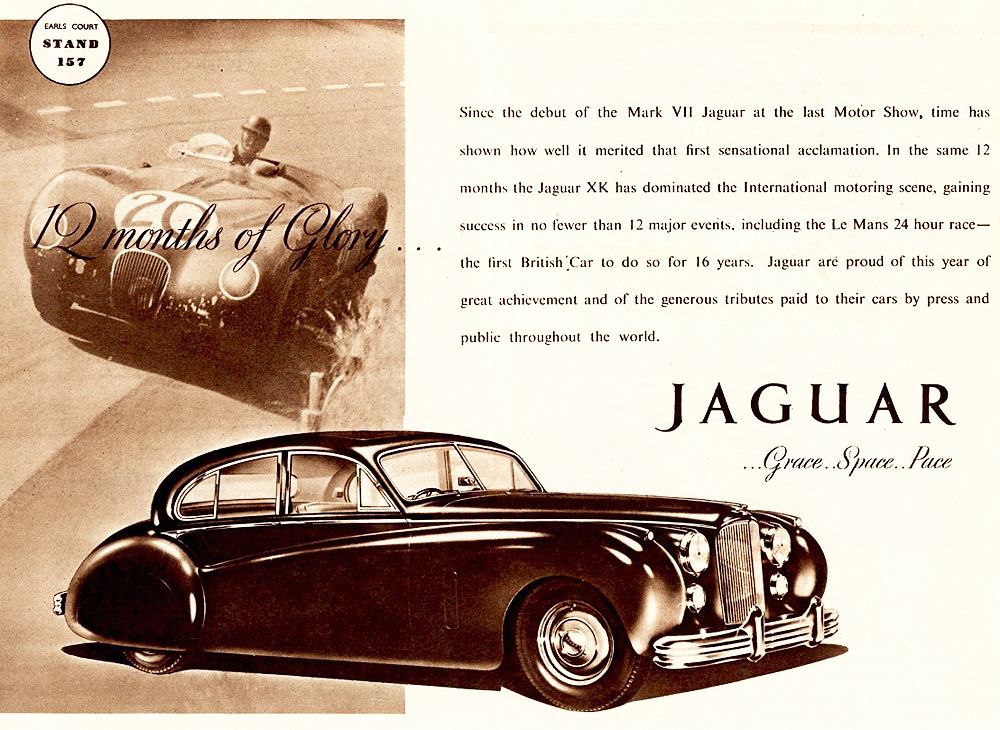 1952 Jaguar Brochure Page 1